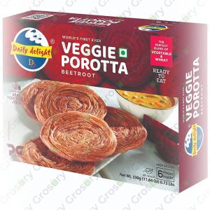Daily Delight Veggie Porotta - Beetroot (330 Gms)