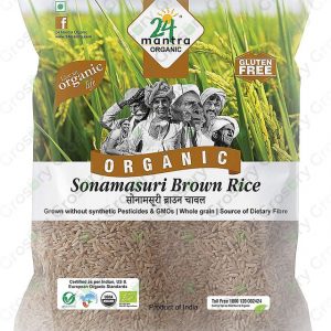 24 Mantra Organic Brown Sona Masoori Rice (10 Lb)