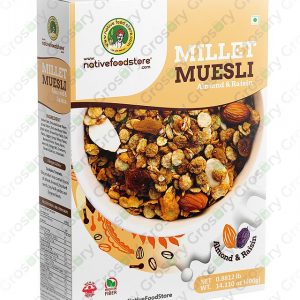Native Food Store Millet Almond & Raisin Cereal (400 Gms)