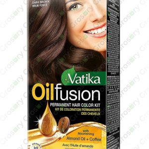 Dabur Vatika Oil fusion Perm Hair Coloring Kit - Dark Brown