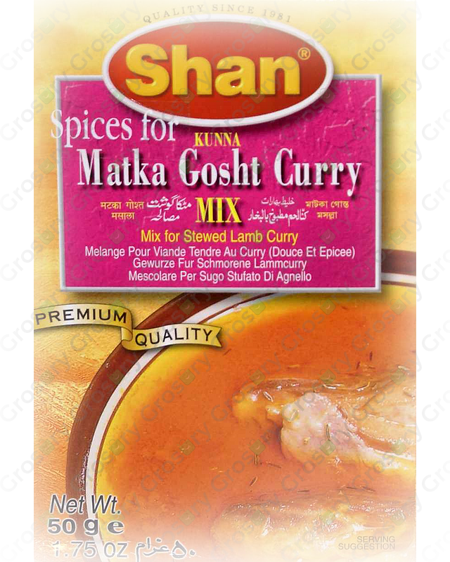 SHAN MASALA KUNNA MATKA GOSHT 50 GM