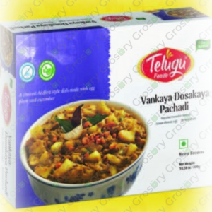 Telugu Foods Vankaya Dosakaya Pacchadi (300 Gm)