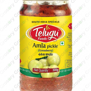 Telugu Foods Amla Pickle (With Garlic) (300 Gm)