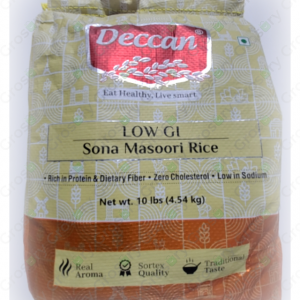 Deccan Low Gi Sona Masoori Rice (10 Lb)