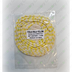 Real Pooja Mala Yellow (1 Count)