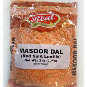 Real Masoor Dal (Red Split Lentils) (2 Lb)