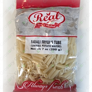 Real Farali FryumS Tube (Unfried Potato Wafers) (7 Oz)