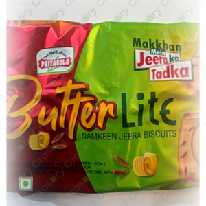 Priyagold Butter Lite Namkeen Jeera Biscuits (350 Gm)