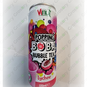Vinut Popping Boba Bubble Tea Lychee (320 Ml)