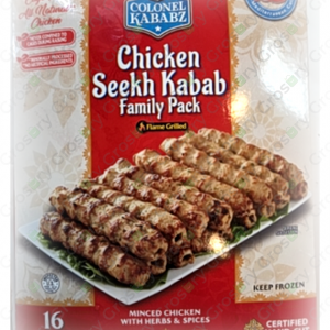 Colonel Kababz Chicken Seekh Kabab Family Pack (22 Oz)