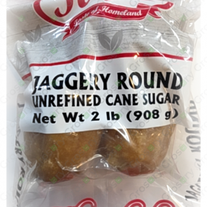 Real Jaggery Round Unrefined Cane Sugar (2 Lb)